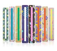 Hduacuge Bandes de Lecture GuidéEs de 16 PièCes Bandes de Phrases pour Enfants Surmontant la Dyslexie Marque- ColoréS (Style Mignon)