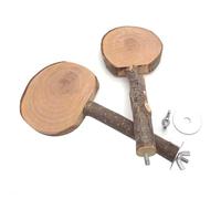 Hduacuge Bois d'arbre Naturel pour Animaux de Compagnie, Perroquet, Fourchette en Bois Brut, Support de Branche d'arbre, Écureuil, Oiseau, Branche de Hamster, Perchoirs, à Mâcher