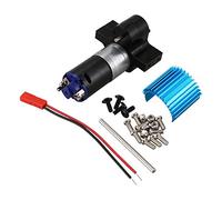 Hduacuge BoîTe de D'Inversion de Moteur en MéTal de 370 avec PièCes de Rechange de Voiture pour Le Radiateur RC pour B1 B14 B24 C14 C24 B16 B26 B36 Q60 Noir
