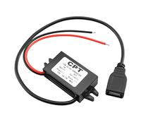 Hduacuge Convertisseur de Tension de Voiture DC 12V à 5V 3A avec Connecteurs D'Adaptateur USB Simples pour Le Chargement de Audio de Voiture
