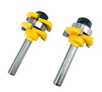 Hduacuge Couteau à Tenon en de T à Trois Dents et à Trois Tranchants de 8MM Fraise en Acier au Tungstène Fraise en Alliage D'Acier au Tungstène