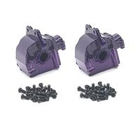 Hduacuge Couvercle de BoîTier de BoîTe de Vitesses DifféRentiel en MéTal pour 144001 124019 124018 Accessoires de PièCes de Mise à Niveau de Voiture TéLéCommande, 2 PièCes SéRies