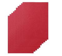 Hduacuge Couverture de Reliure en Papier 8,27 X 11,69 Pouces Couverture de Reliure en Similicuir de Présentation Rouge