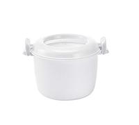 Hduacuge Cuiseur à Riz -Ondes Multifonction RéCipient à DéJeuner Cuiseur à -Ondes Ustensiles de Cuisine pour Four à -Ondes 17.5X21X14Cm