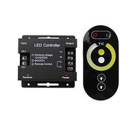 Hduacuge DC12-24V LED Strip Light RF Touch Remote Controller Dimmer pour 5050 Double Color Tape Lights Adjust Brightness