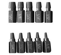 Hduacuge Ensemble D'Extracteurs de Vis de Mise à Niveau, Ensemble D'Extracteurs de Vis à TêTe Hexagonale Robuste de 10 PièCes de 3,2 à 10,3 Mm pour Boulons EndommagéS par la Rouille