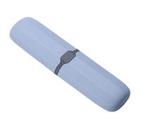 Hduacuge ÉTui pour Brosse à Dents de Voyage Porte-Dentifrice Extensible Contenant BoîTe RéGlable AntibactéRienne Bleu