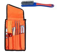 Hduacuge Kit D'AffûTage de TronçOnneuse 10 PièCes Ensemble de pour ChaîNes de Scie Ensemble de Universelles pour TronçOnneuse Kit de pour AffûTer les ChaîNes de Scie