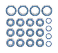 Hduacuge Kit de Roulement à Billes Scellé en Caoutchouc 20 PièCes pour TT01 TT-01 TT01E TT01D TT02B 1/10 RC Voiture Mises à Niveau PièCes Accessoires