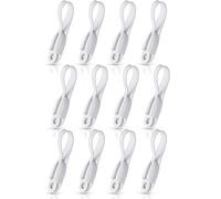 Hduacuge Lot de 12 Faisceaux de Cordons pour Appareils Électroménagers, Cordon Auto-Adhésif pour Appareil de Cuisine Blanc