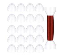 Hduacuge Lot de 20 Douilles de, Douille de AntiadhéSive Blanche pour Tourner le de Finition CA (Hauteur 0,43 Pouce/11 Mm, DiamèTre 0,55 Pouce/14 Mm)