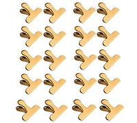 Hduacuge Lot de 20 Pinces pour à Puces, Pinces pour Robustes en Acier Inoxydable de 3 Pouces pour la Cuisine et Le Bureau