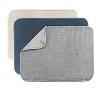 Hduacuge Lot de 3 Tapis de Séchage pour Vaisselle Tapis de Séchage pour Vaisselle Tapis Égouttoir en Microfibre Absorbante pour Comptoir de Cuisine Taille 50,8 X 38,1 Cm