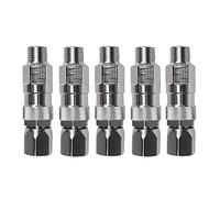 Hduacuge Pièces de Rechange Adaptateur Pivotant pour Tuyau de Pulvérisation Air Connecteur de Pulvérisateur en Acier Inoxydable Convient pour Pulvérisateur de Peinture Air 5 Pi