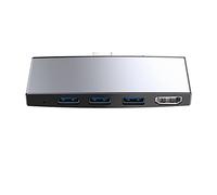 Hduacuge pour Pro 6 5 4 Hub Station D' USB 5 en 1 avec 2 Ports Compatibles 4K Lecteur de Fente pour Carte MéMoire USB 3.0