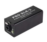 Hduacuge Pro XLR-3 Isolateur de Boucle de Terre Stéréo Professionnel 3,5 6,35 XLR Filtre de Bruit Audio Isolateur de Suppression de Bruit pour PC Installation Facile