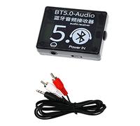 Hduacuge RéCepteur Audio BT5.0 + éTui + Kit de Câble Audio Un à Deux DéCodeur Bluetooth MP3 Haut-Parleur de Voiture sans Perte Carte Amplificateur Audio