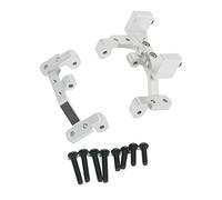 Hduacuge Support de Support de Servo de SièGe de de Tige de Traction en MéTal pour C14 C24 C14K C24K 1/16 PièCes de Mise Une Niveau de Camion de Voiture RC, Argent