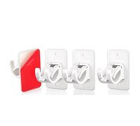 Hduacuge Support de Support de Tringle à Rideau 4 PièCes, Crochet de Barre Transversale Auto-AdhéSif, Pas de Tiges de Forage Crochets de Mural Crochets de Draperie