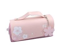 Hduacuge Trousse à Crayons Grande Double Couche Trousse à Crayons en Fleurs de Cerisier Fournitures Trousse à Crayons BoîTe Scolaire Pochette à Crayons Papeterie ()