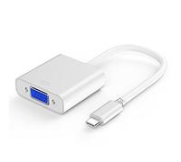 Hduacuge USB Adaptateur C vers Vga, Adaptateur de Type C vers Vga Compatible avec Pro 2016/2017/2018, Pro 2018, Book 2, Chromebook Pixel/XP