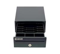 HDWR HD-KER20 Tiroir-Caisse, Petit, Acier épais, Tiroir-Caisse Manuel Compartiments 3 Billets 5 Pièces, Compartiment à Monnaie Amovible, Ouverture à Clé, Compartiment à Monnaie Extractible