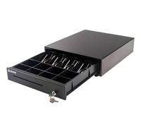 HDWR HD-KER35 Tiroir-Caisse Solide et élégant, Tiroir Pour Caisse Enregistreuse Fiscale, Acier Durable, Verrouillable Avec Une Clé, RJ12, 35 x 40,5 x 9 cm