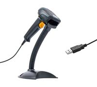 HDWR HD29A Lecteur Code Barre avec Socle, USB, Scan Automatique | Touches de fonction, préfixe et suffixe, lecture mains libres sur socle, rapide