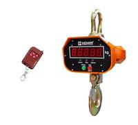 HDWR wagPRO-H3000 Balance Industrielle, Capacité de charge 3000 kg, Balance à Crochet, Télécommande Pratique Incluse, Fonction Tare, Conversion des Unités (kg, lb, N), Précision+/- 1000 g