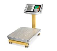 HDWR wagPRO-P60, Plateforme De Pesage Sans Fil, 60 kg, 130 lb, Précision de Mesure +/- 10 g, Batterie Intégrée, Support Pliable, Mode Veille, Plateforme de Pesage Industrielle, 3 écrans LED