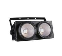 HDXAEW 2eyes LED Audience Lights 2x100W Blanc chaud et blanc froid 2 en 1 Strobe à intensité variable Wash Disco Dj Stage Lights pour diverses occasions