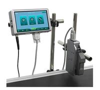 HDXAEW Imprimante à Jet d'encre en Ligne, Code QR, Code-Barres, numéro de série, Date d'expiration, imprimante d'étiquettes sur Toutes Les Surfaces(12.7mm-1nozzl-no Ink)