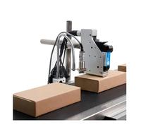 HDXAEW Imprimante À Jet d'encre en Ligne, Contrôle par Ordinateur, Buse De 12.7mm for Code-Barres QR Logo, Machine De Codage De Date D'expiration pour Multi-Surfaces(12.7mm 3 Ink)