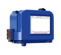 HDXAEW Imprimante à Jet d'encre portative Intelligente de Petite Taille, Surface incurvée, concave, for Date, étiquette, Sac, Fond de Bouteille sur Toutes Les Surfaces(1 Printer and 1 Blue)