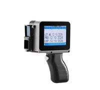 HDXAEW Imprimante à Jet d'encre Thermique Portable de 12,7 mm, Impression de Codes-Barres QR, Date, Logo, étiquette d'expiration sur Toutes Les Surfaces(NO Handle A12)