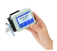 HDXAEW Mini-imprimante à Jet d'encre Thermique, 12.7mm, for Code à Barres QR, Date, Logo, étiquette d'expiration, Portable pour Multi-Surfaces(Blue)