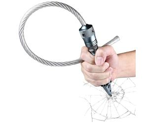 Hdynasty Fouet Multifonctionnel en Fil d'acier, Outil de sécurité Automobile Portable, adapté à la Course à Pied, au Fitness et à la Musculation