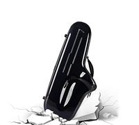 HDYNUZ Étui pour Saxophone Alto, Instrument de Musique de Valise de Compression Antichoc Portable à Coque Dure pour Saxophone Alto Plat (Color : Black)