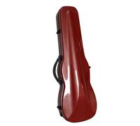 HDYNUZ Étui Professionnel pour Alto de 16 Pouces, étui Rigide pour Alto en Fibre de Carbone avec hygromètre, étanche, léger, Doubles Bretelles, Transport Facile (Color : Red)