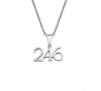 Hdyrpex Code régional 246 Barbade Pendentif Collier pour homme Femme Acier Inoxydable Pendentif Collier