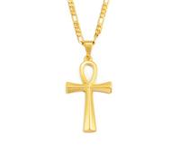 Hdyrpex Collier avec pendentif en forme de u Nil en acier inoxydable - Symbole de l'Égypte ancienne - Pour homme et femme