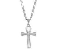 Hdyrpex Collier avec pendentif en forme de u Nil en acier inoxydable - Symbole de l'Égypte ancienne - Pour homme et femme