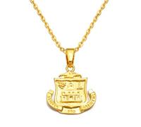 Hdyrpex Collier pendentif drapeau de l'île Saint-Martin pour femmes hommes Saint Martin acier inoxydable pendentif collierHdyrpex5527x