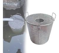HDYZJQ Couvercle De Protection pour Pompe À Eau, Cage De Protection pour Pompe Submersible pour Fosse Septique, Étang À Poissons, Filtre À Mailles en Acier Inoxydable(Dia30cm,H-80cm (31.5in))