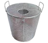 HDYZJQ Couvercle De Protection pour Pompe À Eau, Filtre Rond pour Pompe Submersible pour Étang À Poissons, Fosse Septique, Maille Filtrante en Acier Inoxydable(Dia35cm,H-55cm (21.6in))