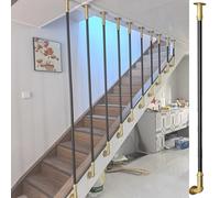 HDYZJQ Garde Corps escalier Balustres D'escalier À Fixation Latérale pour Intérieur, Barreaux D'escalier en Fer Forgé du Sol Au Plafond, Rampes, Marches, Colonnes De Garde-Corps(H 50cm(22in))