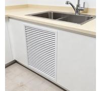 HDYZJQ Grille De Ventilation sous Meuble, Couvercle De Grille À Persiennes sur Mesure pour Grand Système De Climatisation, Porte D'accès À La Ventilation(White,24x24in (61x61cm))