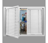 HDYZJQ Panneau D'accès De Service Carré avec Porte, Couvercle De Trappe D'inspection De Service Encastré, Grille D'aération À Persiennes en Aluminium(WxH 40x40 in (102x102cm))