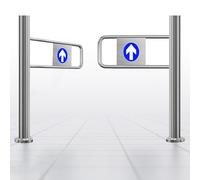 HDYZJQ Portes d'entrée Demi-Porte battante Commerciale - Fermeture de Porte Automatique en Acier Inoxydable pour Centre Commercial, Aire de Jeux, supermarché, S'ouvre à 90 degrés(Wide 51 1/6"(130cm))