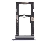 HDZ TTYHK Tiroir de carte nano SIM + plateau de carte nano SIM/plateau de carte micro SD pour LG G8S ThinQ LMG810, LM-G810, LMG810EAW (couleur : noir)